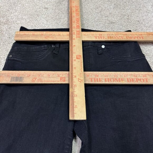 GENTLY USED - 1822 Jeans Black Skinny Faux Pockets Size 10 - Picture 2 of 12